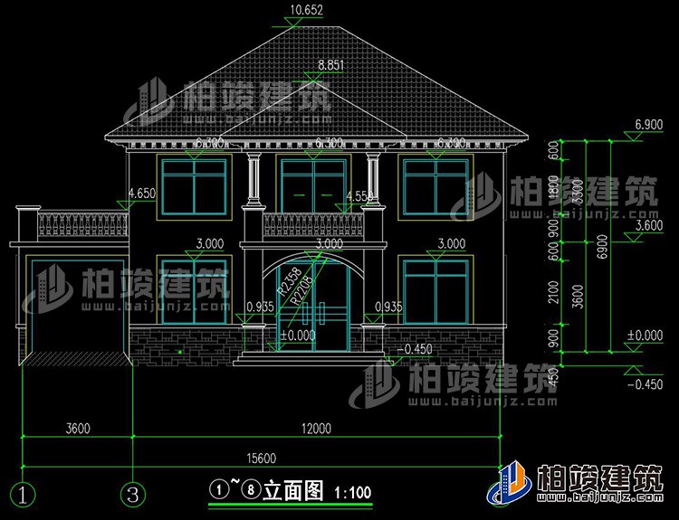 正立面图