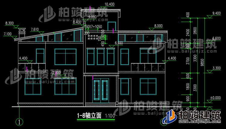 正立面图