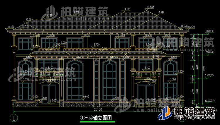 正立面图